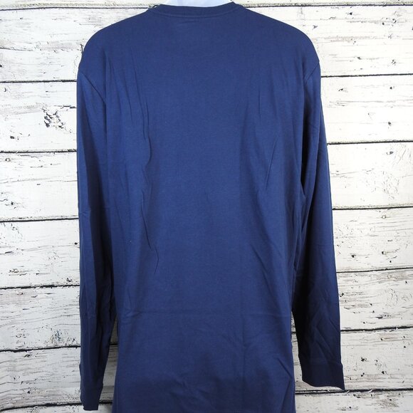 Vineyard Vines Men's Long Sleeve Pocket T-Shirt Deep Bay Men's Size XL - NEW - Picture 3 of 5